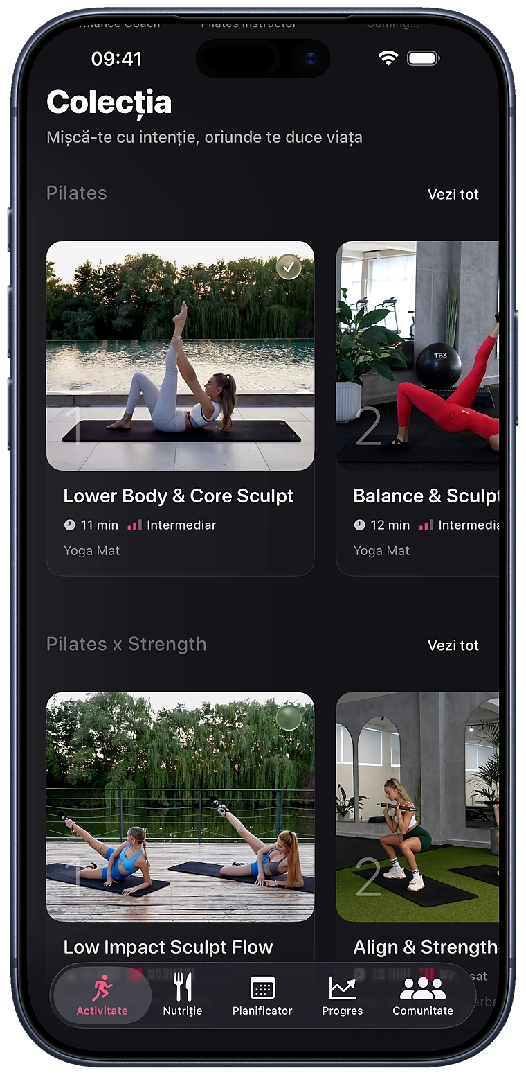 The Collection — sesiunile de Pilates și Pilates × Strength